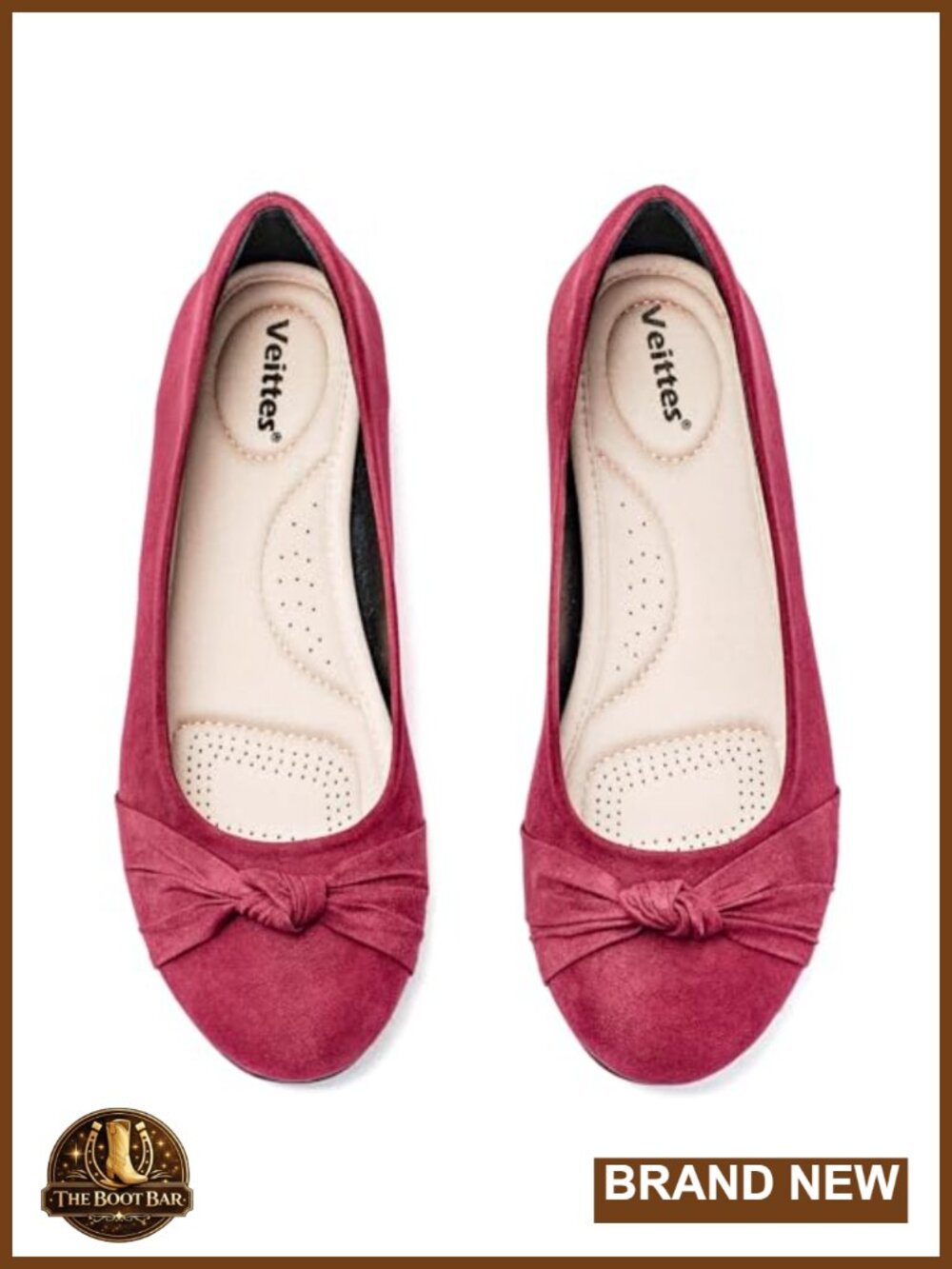 Women's Wide Width Round Toe Ballet Flats Microfiber Slip-On Dress Shoes
